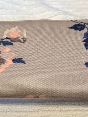 Cath Kidston Blush Pink and Navy Floral Zip Clutch